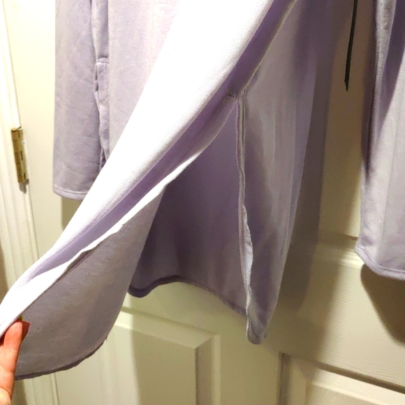 Mono B lavender high slit top - Picture 3 of 3